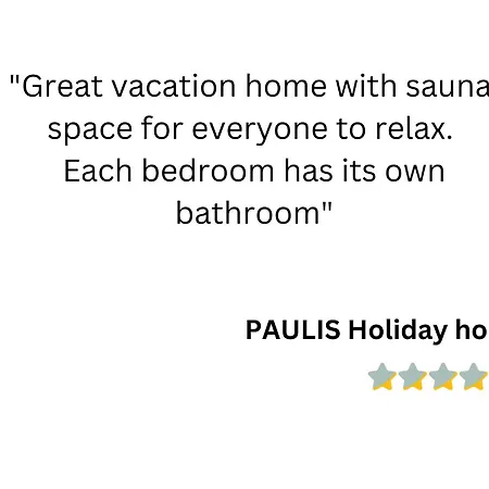 Paulis Cozy 4-bedroom Vacation - With 4 Bathrooms Sun Terrace & Sauna, To Hike & Bike, To Chil & Meet בולאנז'